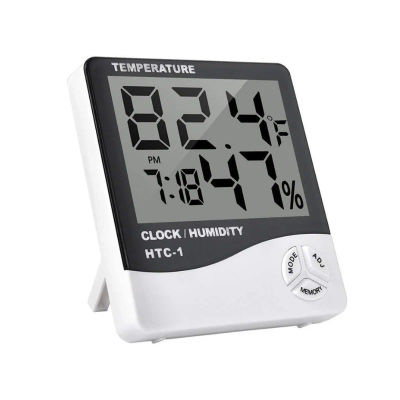 Termómetro Higrómetro Digital con Alarma, Monitor Inalámbrico de Temperatura y Humedad Interior con Pantalla Grande