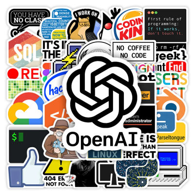 Pegatinas de desarrolladores Geek, aplicación de idiomas de programación, logotipo, calcomanía impermeable para portátil, equipaje, teléfono, decorativo