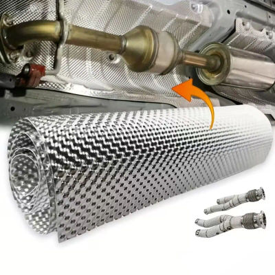 Lámina de Protección Térmica para Soldadura, Alfombrilla de Acero Inoxidable para Turbo, Colector de Escape, Aislamiento de Motor, Tubo de Escape de Motocicleta, Cargadores
