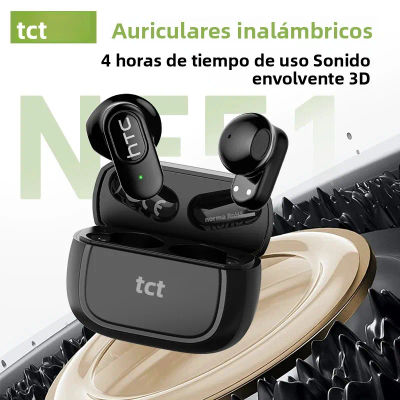 HTC NE51 Auriculares Bluetooth TWS Auriculares deportivos inalámbricos de larga duración con micrófono Auriculares intrauditivos Auriculares con traductor AI