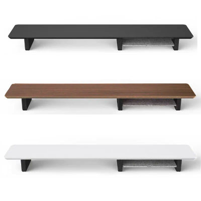 Soporte para Monitor de madera de nogal, soporte para aumento de altura, soporte para portátiles, estante para pantalla de disipación de calor, estantes de organización de escritorio, ahorro de