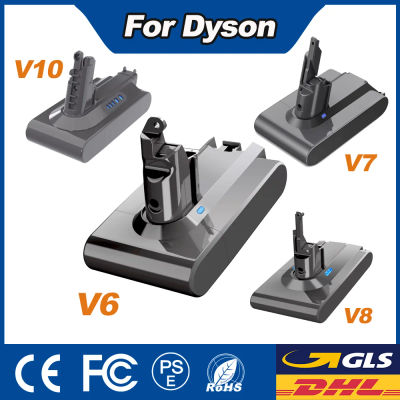 Batería de aspiradora Powtree 6,0/8,0Ah para Dyson V6 V7 Series V8 V10 DC58 DC62 SV11 SV12 SV10 Animal esponjoso absoluto