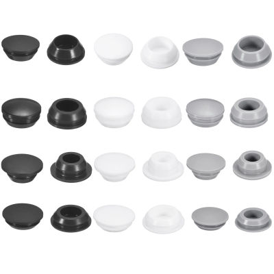 15/25 Uds. Tapones de silicona de 10-19mm, cubiertas para orificios para muebles, tapones para orificios de bloqueo a presión, tapones para orificios para tapas de extremo de muebles de tubo de Metal