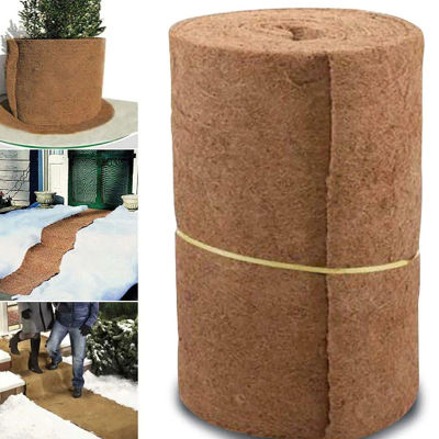 Hoja de revestimiento de coco, rollo de fibra de planta de Coco, alfombra Natural, suministros de cama para reptiles, suministro de cesta de maceta con aislamiento de invierno