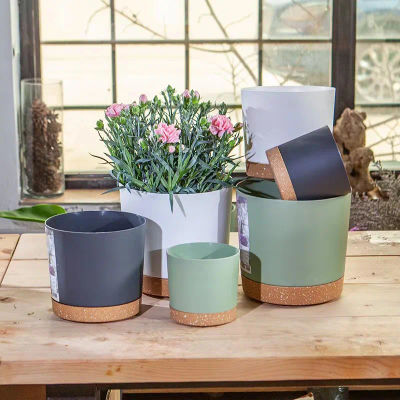 Macetas, Macetas Grandes y Ligeras para Plantas de Interior y Exterior, Macetas Grandes de Plástico con Drenaje