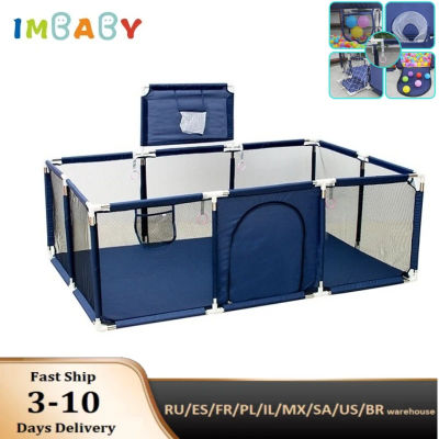 IMBABY - Parque Infantil Grande para Niños, Corralitos para Bebés, Corralito de Dibujos Animados, Cerca de Actividades para Bebés