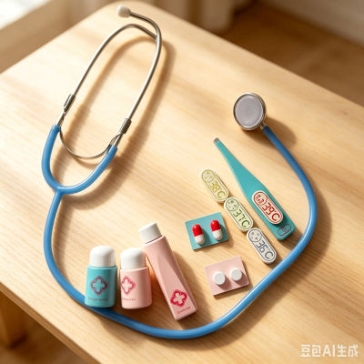 Juego de juguetes de madera para niños, kit médico de simulación, juego de rol de enfermera, juguete de cosplay para bebés, para niños y niñas