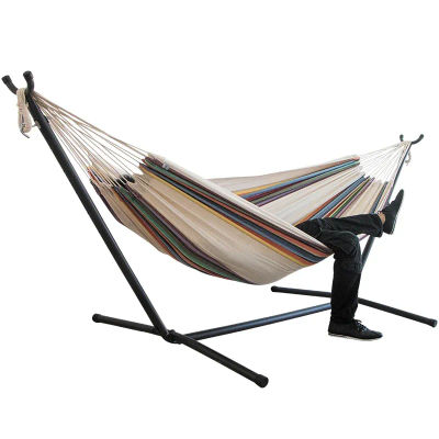 Columpios de jardín para acampar, hamaca para dormir, silla colgante, muebles de exterior, columpio brasileño, hamaca de Metal, soporte para playa, capullo