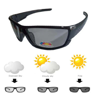 Gafas de sol polarizadas con decoloración para hombre, gafas de sol para deportes al aire libre, gafas de sol para pescar y ciclismo, gafas de diseñador para hombre UV400 5102