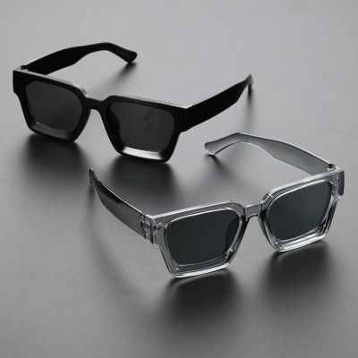 1/2 PC S gafas de sol clásicas de moda cuadradas con montura de plástico para mujer y hombre, gafas de sol para la vida diaria, accesorios.