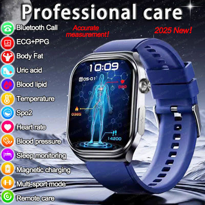 2025New ECG + PPG AI diagnóstico de salud reloj inteligente hombres mujeres reloj lípido en sangre BP ácido úrico rastreador de ritmo cardíaco para Xiaomi Smartwatch