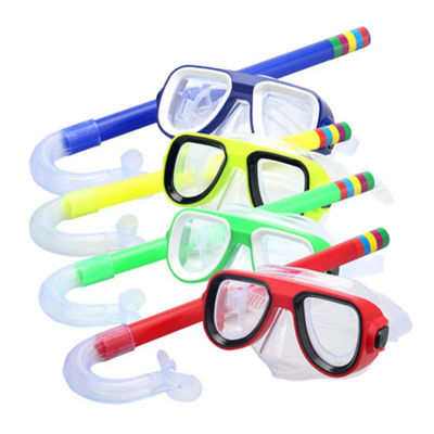 Gafas de buceo para niños, máscara, tubo de respiración, a prueba de golpes, antiniebla, duraderas, gafas de natación subacuáticas, banda, conjunto de accesorios de snorkel