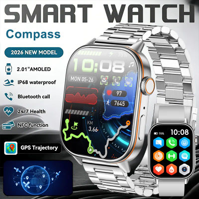 2026 nuevo reloj inteligente militar de doble banda GNSS GPS hombres brújula 3ATM impermeable Bluetooth llamada ritmo cardíaco deportes Smartwatch mujeres