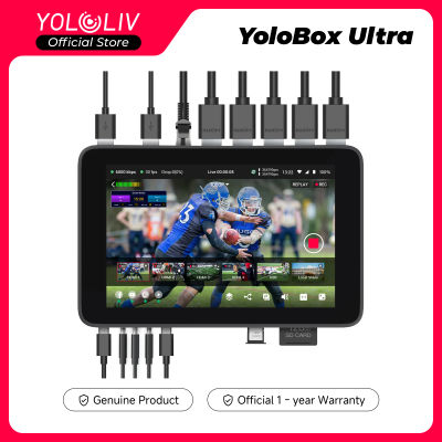 YoloLiv YoloBox Ultra, el último equipo de transmisión en vivo Horizontal/Vertical todo en uno, Monitor conmutador, codificador, grabadora, f