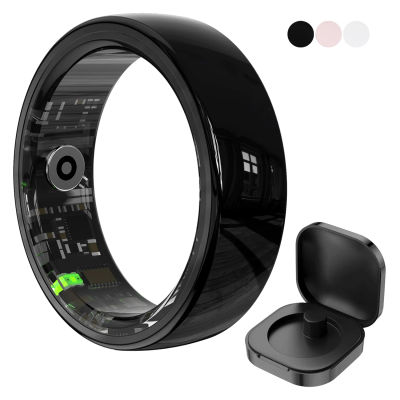 Anillo inteligente R12 para hombres y mujeres, Control de gestos, Monitor de salud y sueño, modo multideporte, anillo inteligente resistente al agua 5ATM con estuche de carga