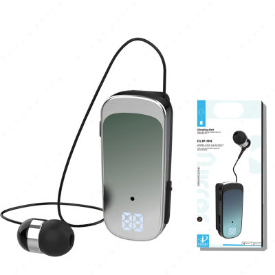 Auriculares Bluetooth K65 a la moda, auriculares retráctiles de negocios tipo Lavalier, manos libres de un solo oído con cable, modo de reposo súper largo