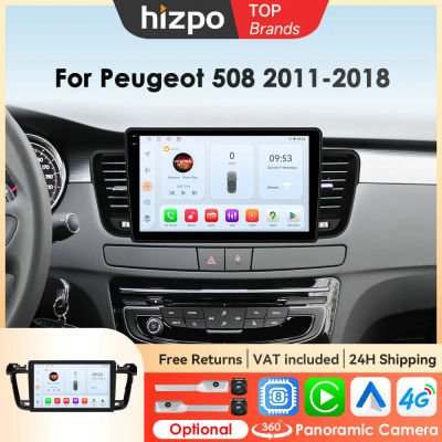 Radios de coche Bluetooth Hizpo para Peugeot 508 508SW 2011 - 2018 Monitor CarPlay sistemas inteligentes Android Auto No 2 din 2din DVD