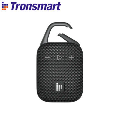 Altavoz Tronsmart Mirtune H1 Altavoz Bluetooth portátil con gancho, resistente al agua IPX7, tiempo de reproducción de 20 horas, para acampar, hacer senderismo, al aire libre