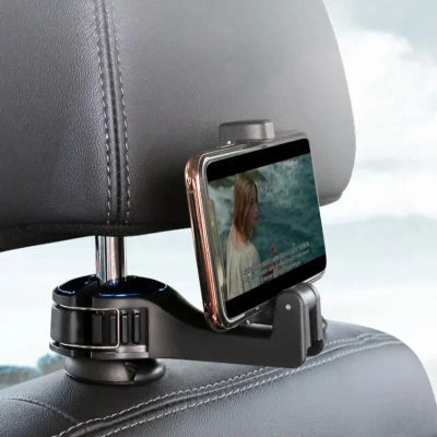 Gancho multifuncional para coche, reposacabezas trasero oculto, soporte para teléfono, tipo de bloqueo Móvil, 2 en 1