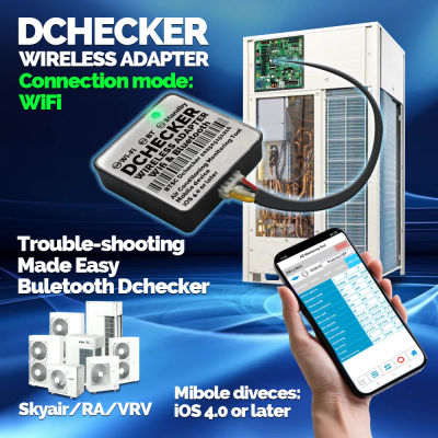 Herramientas de diagnóstico WiFi Bluetooth servicio Dchecker para Daikin VRV Skyair RA sistema IOS Skygeek problemas de disparo 999172T 999187T