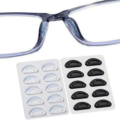 5 par/lote almohadillas nasales de silicona antideslizantes para gafas y gafas de sol almohadillas nasales antideslizantes suaves accesorios para gafas de lectura