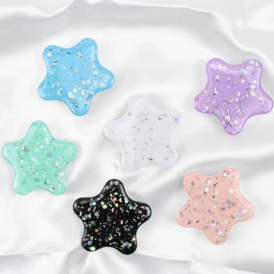 El nuevo soporte para teléfono móvil con forma de estrella de Patrick Star, soporte para teléfono móvil con purpurina, adecuado para cualquier teléfono móvil y móvil