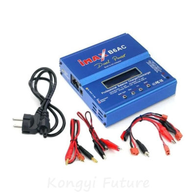 Cargador RC Imax B6 AC de 80W 6A con Pantalla LCD y Función de Balance y Descarga para Baterías Li-ion, LiFe, NiMH, NiCd, PB y Lipo