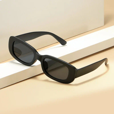 Gafas de sol anti-UV retro para hombre y mujer, gafas de sol negras, gafas europeas, caja nueva
