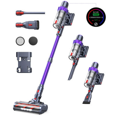 BUTURE aspiradora sin cable, aspiradora inalámbrica de mano, aspirador con ajuste automático de succión, taza de polvo de 1,5 L, para pelo de mascotas, alfombra, suelo duro, 48Kpa, 500W