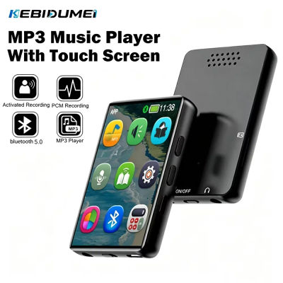 Reproductor MP3 KEBIDUMEI con Pantalla Táctil de 2.0'', Walkman Bluetooth para Estudiantes, Reproductor de Música con Altavoz HD Integrado, Radio FM y Grabación