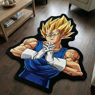 Alfombra de diseño de DragonBall Vegeta de Anime, alfombra decorativa antideslizante para dormitorio, sala de estar, habitación de niños, colección de alfombras de regalo de cumpleaños
