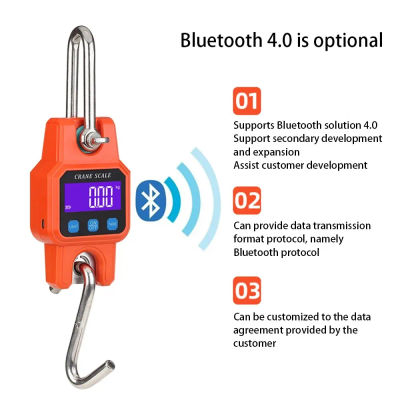 WeiHeng C06 báscula de gancho electrónica portátil que carga Bluetooth Mini báscula de elevación para uso doméstico