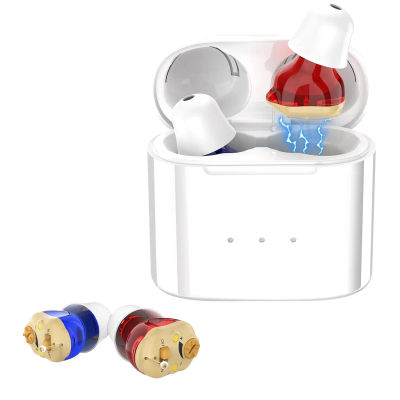 Audífono Recargable, Mini Altavoz Inalámbrico, Auricular Invisible para Personas Mayores