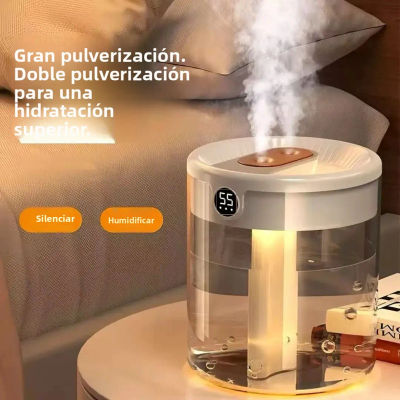 Humidificador de triple pulverización, silencioso, gran volumen de niebla, gran capacidad para dormitorio, sala de estar, oficina, hogar, seguro para mujeres embarazadas y bebés