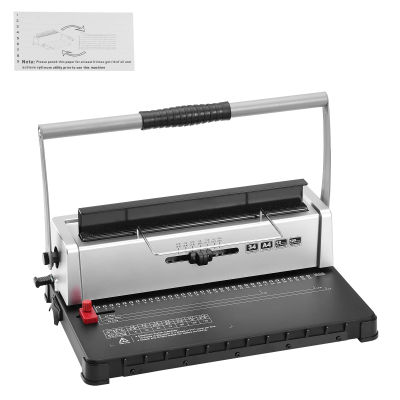 SucceBuy-máquina de encuadernación en espiral, fabricante de libros Manual, encuadernación de 34 agujeros, carpeta perforadora de 120 hojas con columna de encuadernación de bobina ajustable
