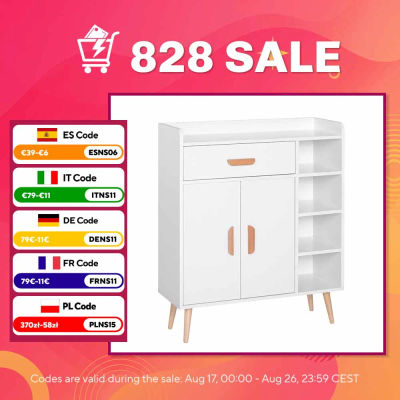 HOMCOM Aparador Buffet Armario Gabinete Consola Mueble Multiusos de Comedor