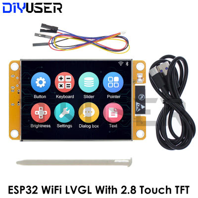 Placa de Desarrollo ESP32 LVGL WIFI y Bluetooth, Pantalla Inteligente de 2.8 " 240*320, Módulo LCD TFT de 2.8 Pulgadas con Pantalla Táctil
