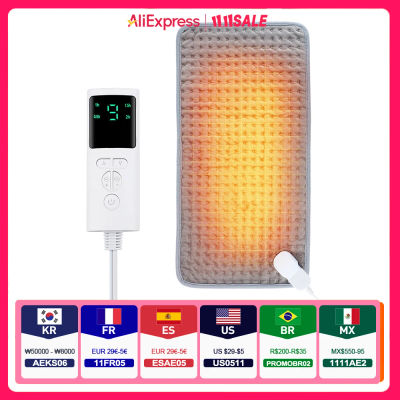 Manta calefactora eléctrica de 58x29CM, estera calefactora, almohadilla de lámina eléctrica para cama, sofá, mantas térmicas cálidas para invierno, calentador para uso doméstico