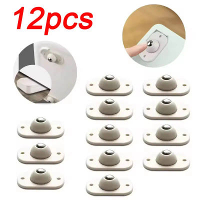 Ruedas para muebles, ruedas autoadhesivas de acero inoxidable para el hogar, rodamiento de carga de 360 grados, rueda Universal giratoria, 12 Uds.
