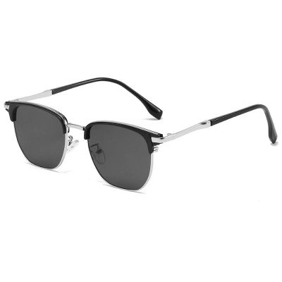 Nuevas Gafas de Sol Cuadradas Vintage para Hombre y Mujer, Montura Metálica de Marca, Lentes de Sol para Hombre y Mujer