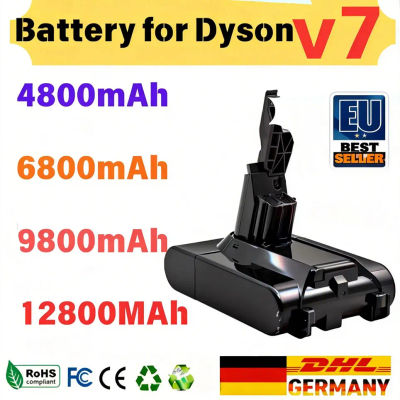 Batería para Dyson V7, batería de iones de litio de 21,6 V y 12800mAh para Dyson V7, batería recargable, repuesto para aspiradora Animal Pro