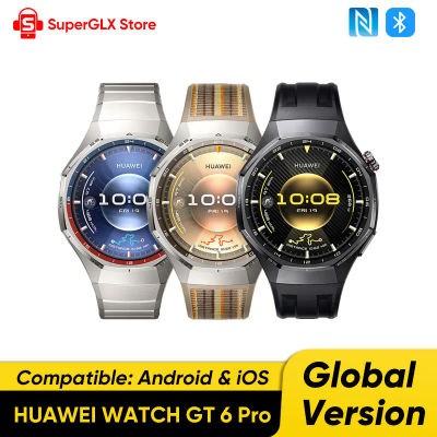 HUAWEI Watch GT 6 Pro Smartwatch Hasta 21 días de duración de la batería Versión global Reloj GT6 Pro Funciona perfectamente con iOS y Android NFC