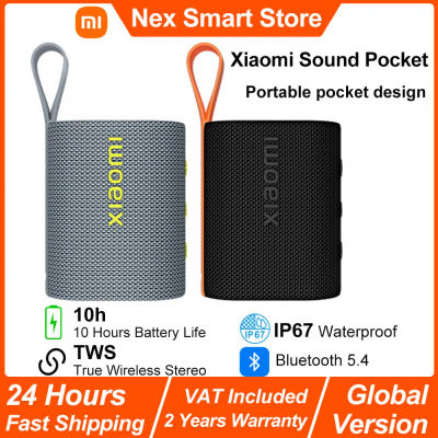 Versión global Xiaomi Sound Pocket, altavoz inalámbrico portátil, combo estéreo TWS, duración de la batería de 1000mAh 10h, IP67 Bluetooth 5.4