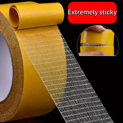 Fuerte fijación de cinta Base de tela de doble cara, malla translúcida, impermeable, súper sin rastro, adhesivo para alfombras de alta viscosidad