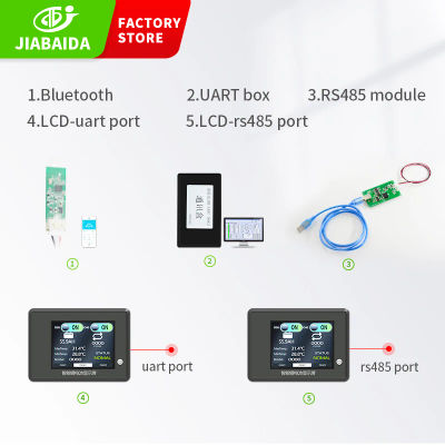 Accesorios JBD módulo Bluetooth UART RS485 pantalla LCD para batería de litio BMS inteligente 3S-20S con función de comunicación