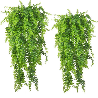 90cm planta Artificial vid decoración del hogar colgante hoja de plástico guirnalda de hierba decoraciones para fiesta de boda al aire libre hiedra de ratán falso