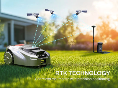 Cortacésped Robótico ISWARD GS sin Cables con Visión RTK+AI: 1000 ㎡ Evasión de obstáculos, aplicación 4G/WiFi/Bluetooth, GPS antirrobo