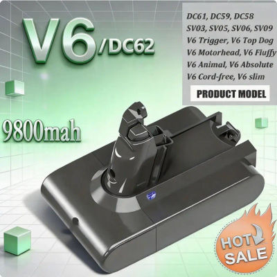 Batería de aspiradora de 21,6 V y 6,8 Ah para Dyson V6, batería DC62 DC59 DC58 SV03 SV04 SV09 Animal Motorhead V6 Absolute V6 Fluffy