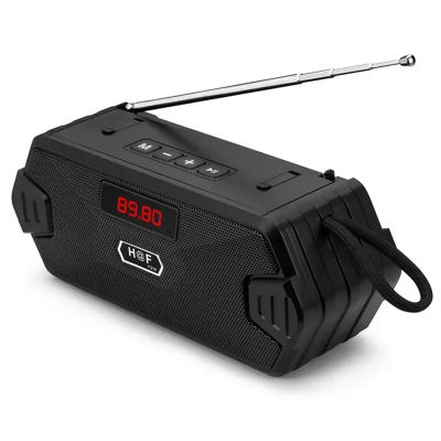 Altavoz portátil inalámbrico compatible con Bluetooth, columna de graves, altavoces USB para exteriores con Radio FM AUX TF MP3 para teléfono