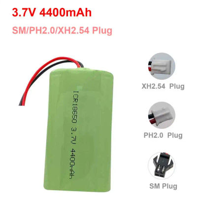 Batería de litio 18650, batería recargable de 3,7 V y 4400mAh para Altavoz Bluetooth, luz LED, coche de juguete + tablero de protección